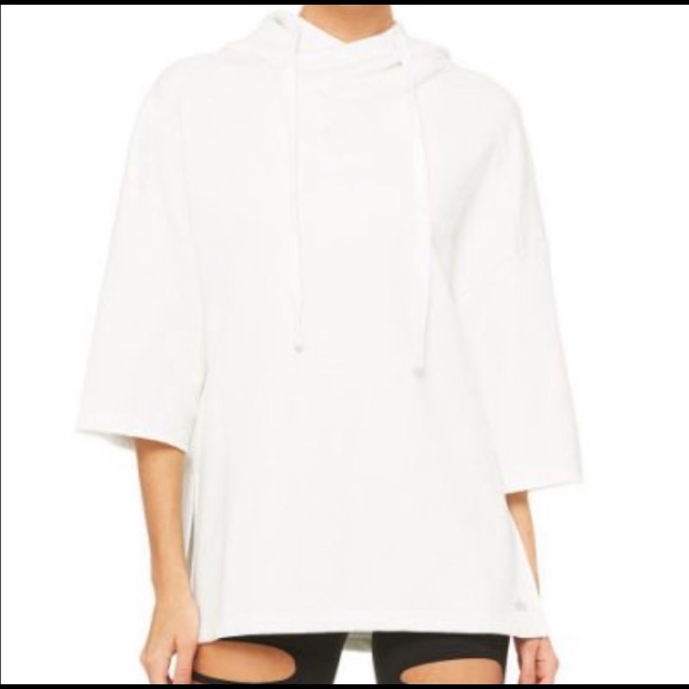 ALO Yoga Falls Short Sleeve Pullover Size S